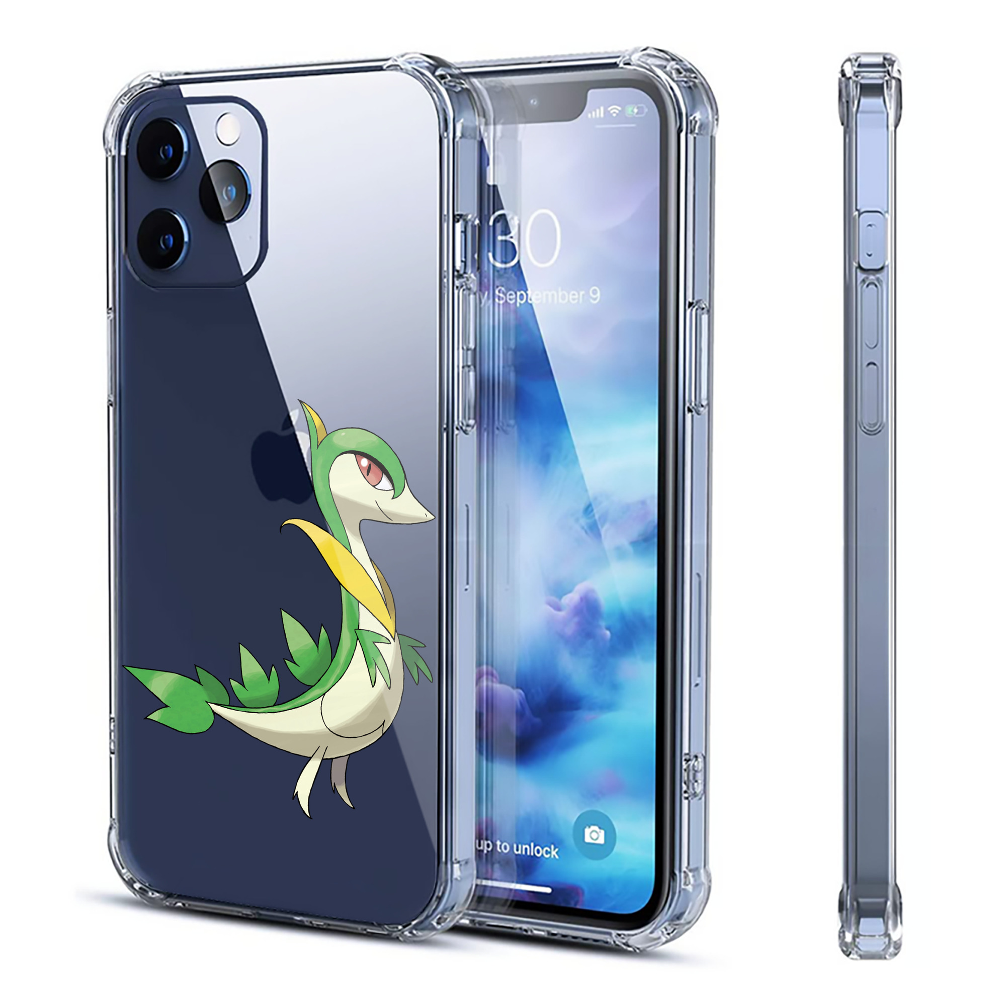 （画像用） ポケットモンスター Pokémon 【iPhone 12シリーズ対応】透明スマホケース（クリアソフトケース）